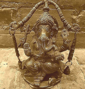 elephant yoga figurine