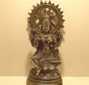 copper yoga figurine