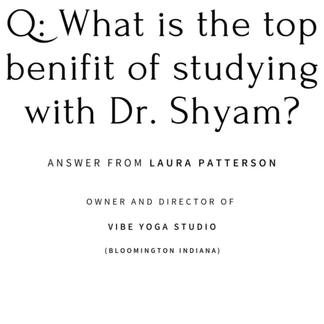 In preparation for our rebranding and focusing on our mission, at the Yoga Philosophy Institute, we started gathering testimonials from students. The standout theme of the responses we received is that there is something significantly beneficial about studying with Dr. Shyam because he is a professional philosopher. This is unusual as most people with expertise on South Asia, including in Yoga Studies, are not philosophers, and hence lack the professional skills to read and understand Yoga's rich history of philosophy. 

We have found that people can be nervous to study with someone who has decades of teaching and research experience in Yoga and Philosophy as Dr. Shyam has. Yet what that allows is an ability to make complicated topics simple, and to help students develop the skills they need to clear up their mind and live their life on their own terms. 

Thanks to Laura Patterson of @vibeyogastudio  for sharing her experience of studying with Dr. Shyam with us! 

If you haven't gotten a chance, please check out our new website (link in bio). And if you have not done so overleady, take a free course! 

#alleightlimbs #beyondasana #igyoga #ishvarapranidhana #neverstoplearning #onlinelearning #onlineyoga #Patanjali #philosophy #sanskrit #sanskritforyogis #Svādhyāya #tapas #yoga #yogacourse #yogaalliance #yogahistory #yogaoffthemat #yogaonline #yogaphilosophy #yogapractice #yogaresearch #yogastudies #yogasutra #yogateachers #yogateachertraining #yogis #ahimsa